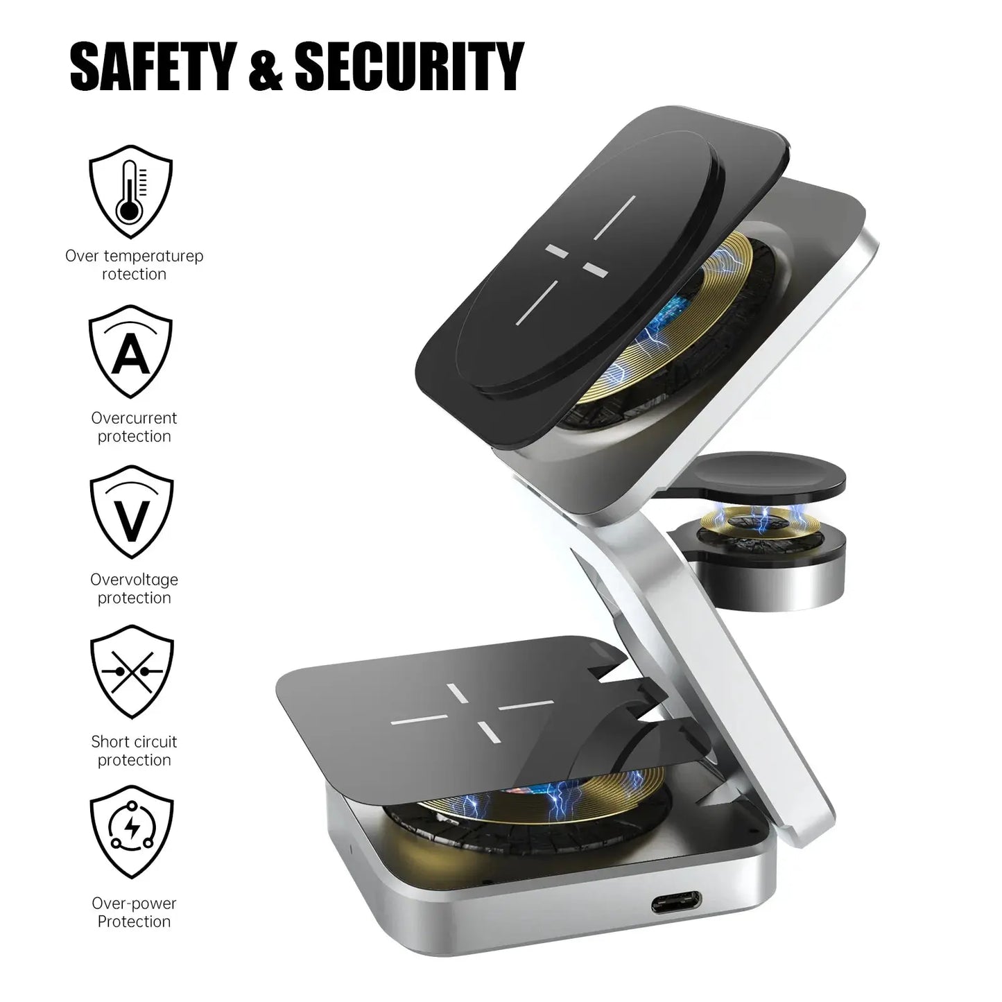 3 in 1 Wireless Charging Station - KIMDRE