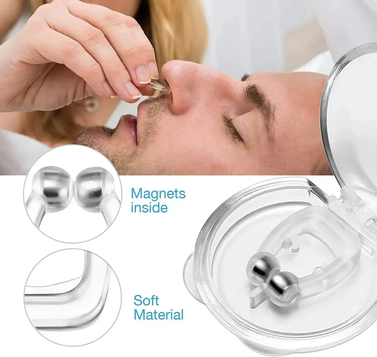 Anti-Snore Magnetic Nose Clip - KIMDRE