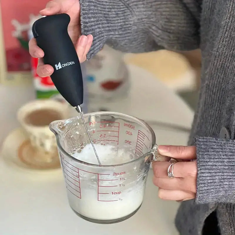 Electric Milk Frother and Mini Mixer for Coffee (1 Unit) KIMDRE