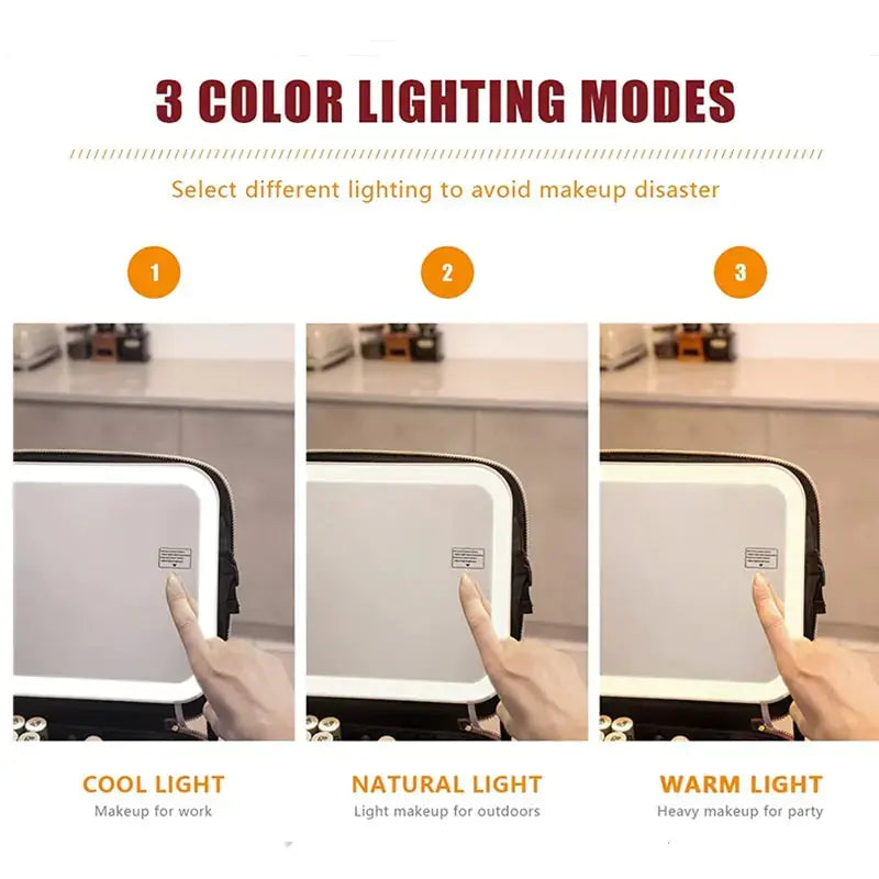 LED Light Cosmetic Bag - KIMDRE