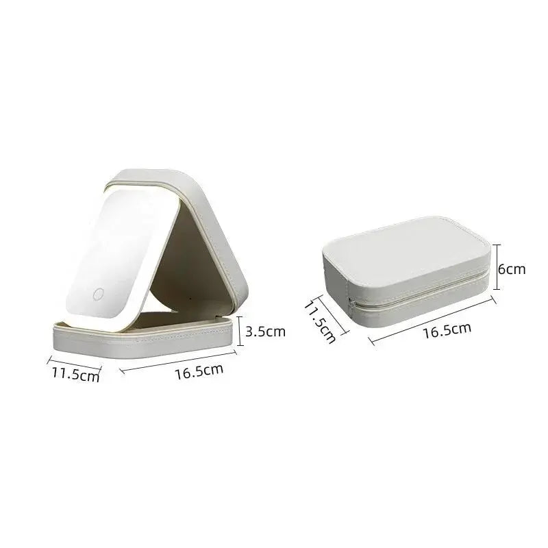 LED Mirror Makeup Storage Box - KIMDRE