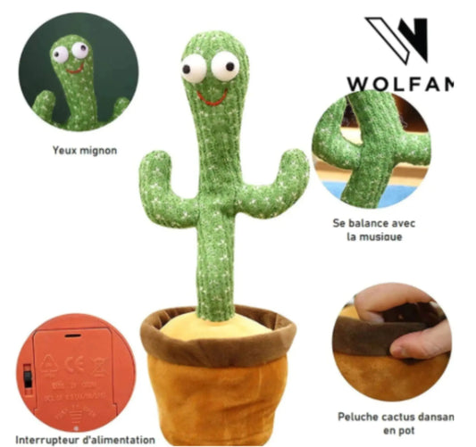 🌵 Dancing Cactus Plant Toy – Move, Groove &amp; Smile KIMDRE