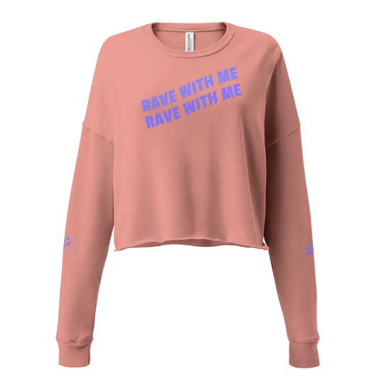 ✨ Rave With Me Crop Sweatshirt 💋🖤🎛️ Berlin Mood